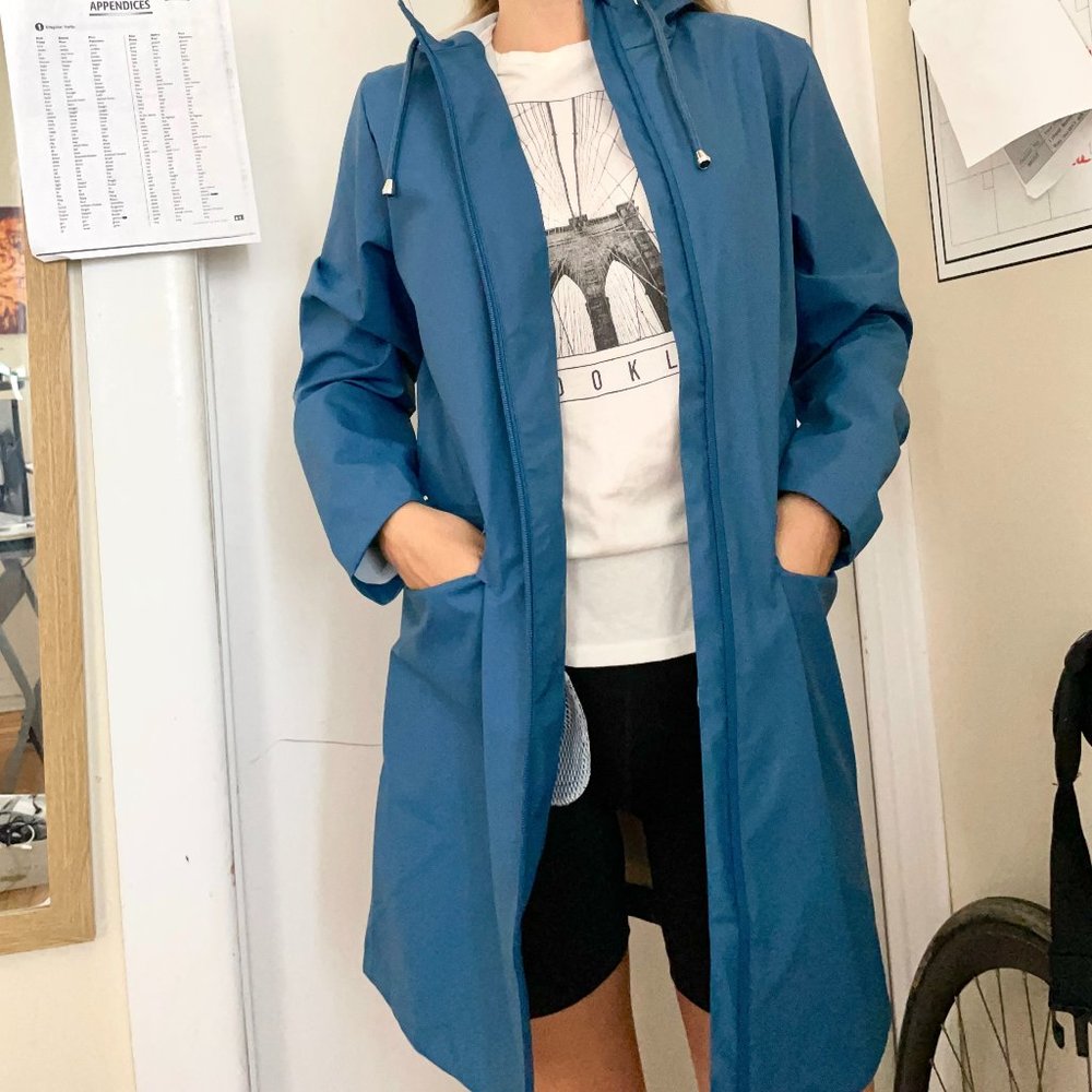 Rain jacket Xxs/xs blue waterproof jacket Rains